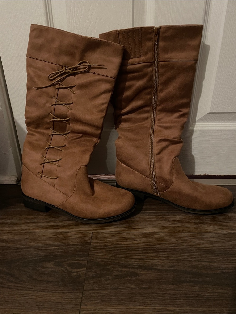 XOXO Lace-Up Women's Boots in Brown